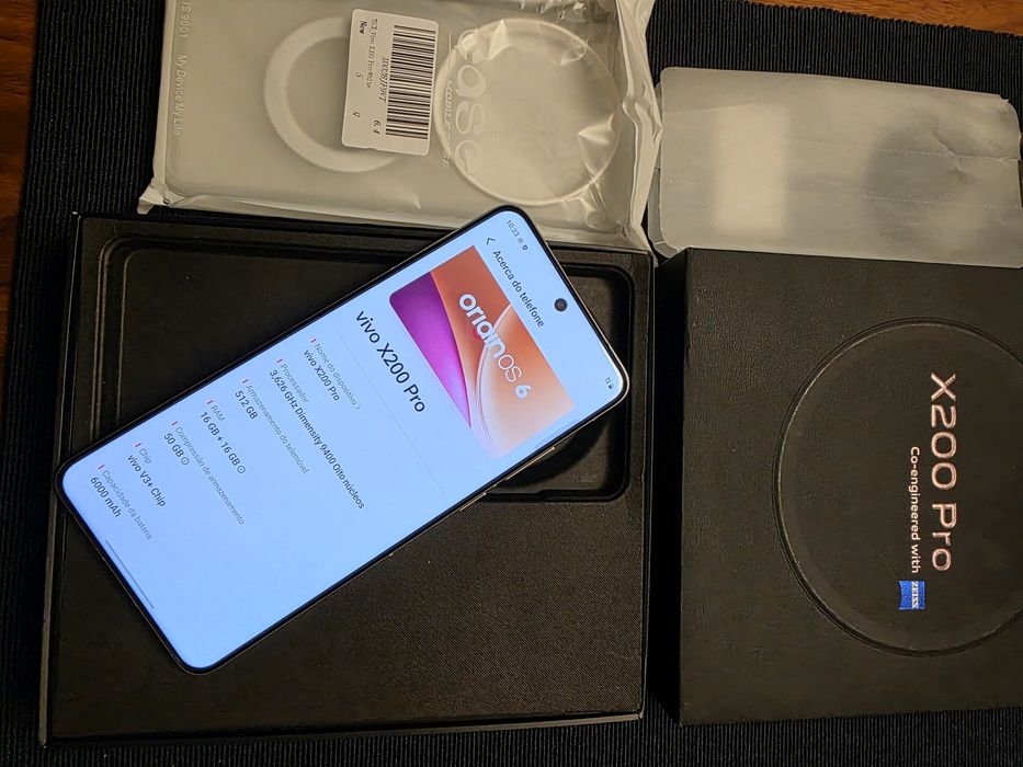 Vivo X200 Pro 16GB+16GB 512GB NOVO. Troca/retoma. Fatura, garantia, caixa, Acessórios, capas