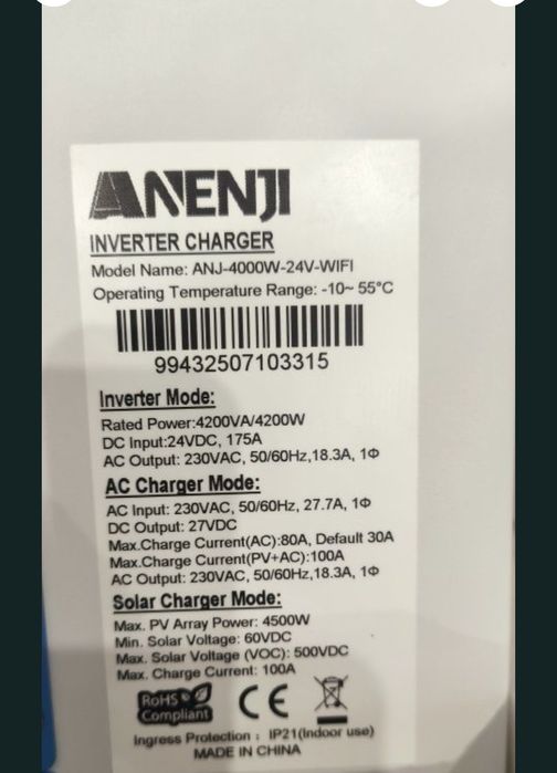 Anenji 4,2kW 24V