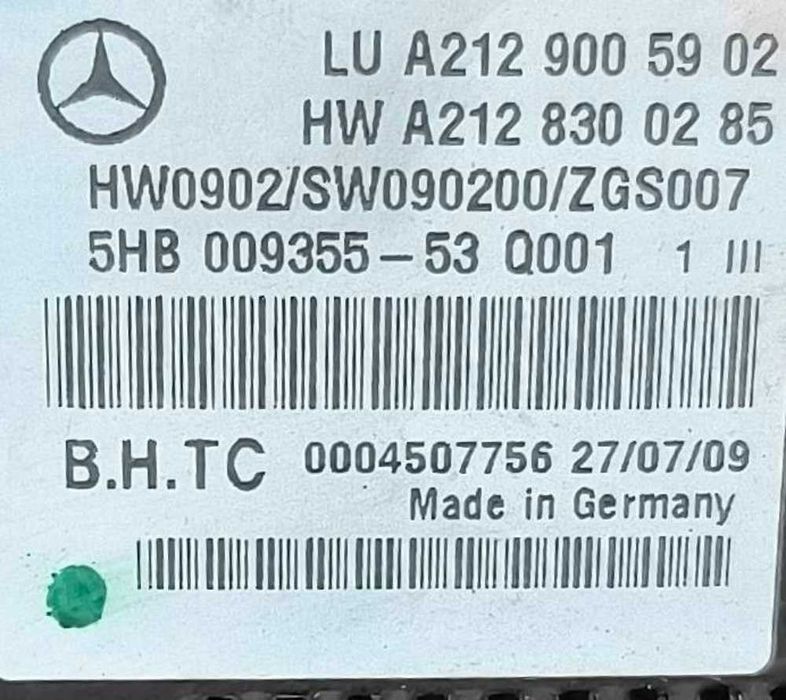Comando Chauffage / Sofagem A2129005902 - MERCEDES-BENZ E-CLASS