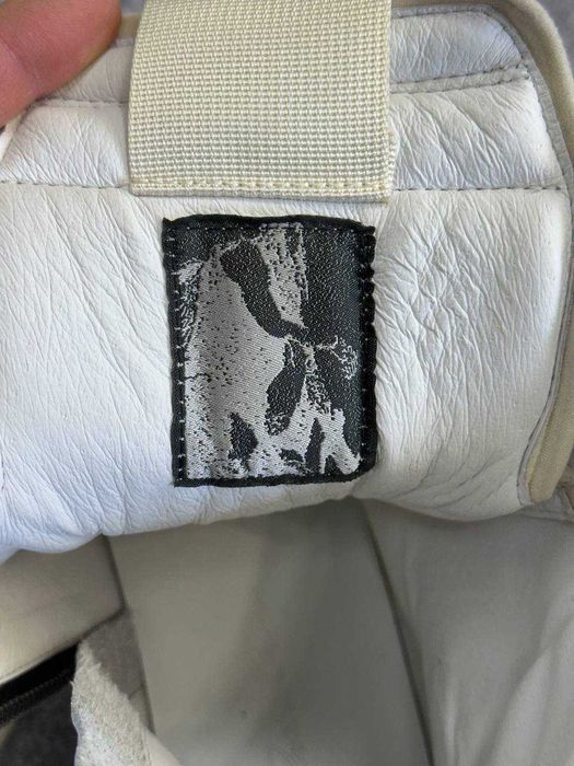 Rick Owens Geobasket Ramones jumbo laces білі кеди opium archive Milk