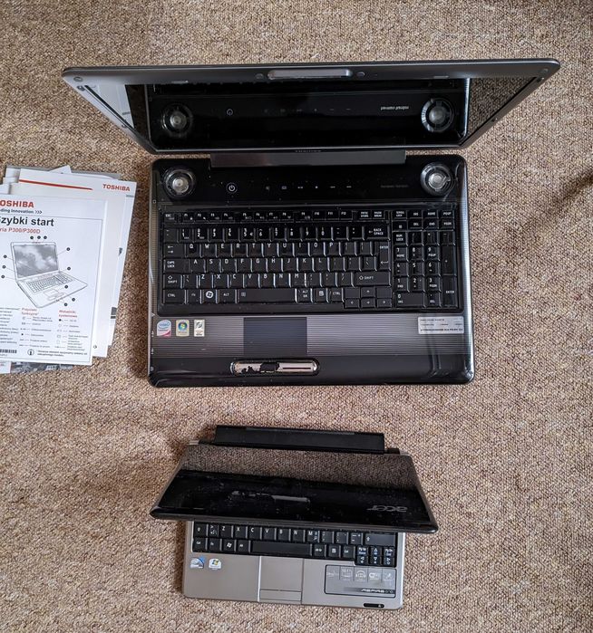 2 x laptop TOSHIBA P300-135 oraz ACER Aspire d250 - laptopy komputer