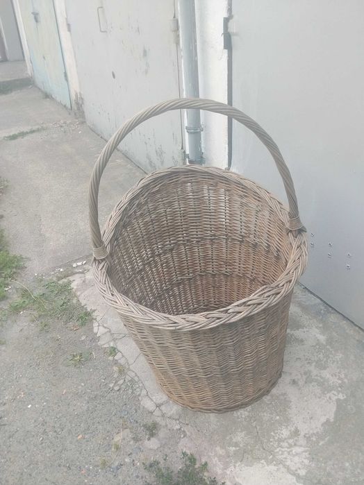 Kosz wielki ozdoba wiklinowy