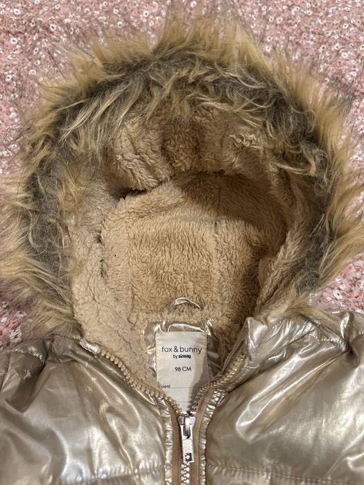 Kombinezon dziecięcy zimowy złoty