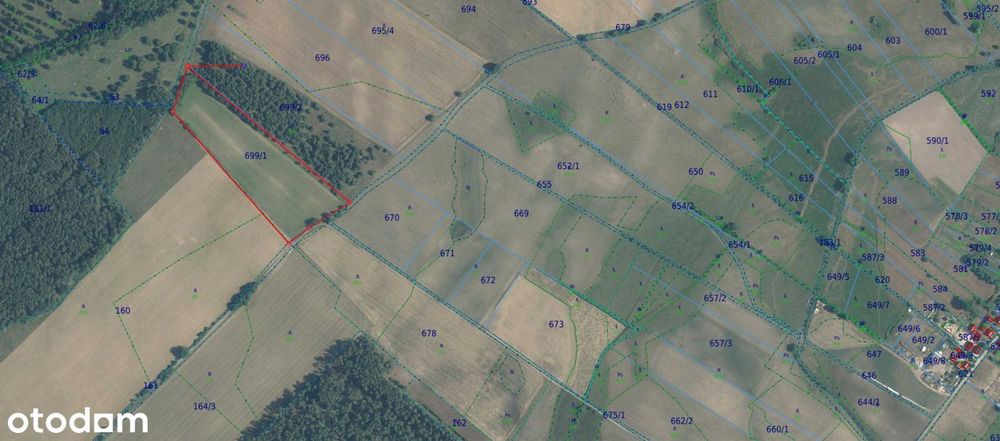 Działka rolna o powierzchni 2,82ha