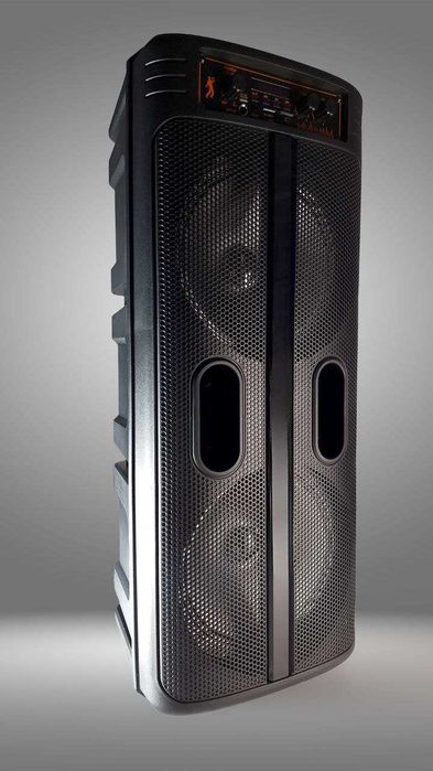 Блютуз колонка велика з мікрофоном та RGB підсвіткою