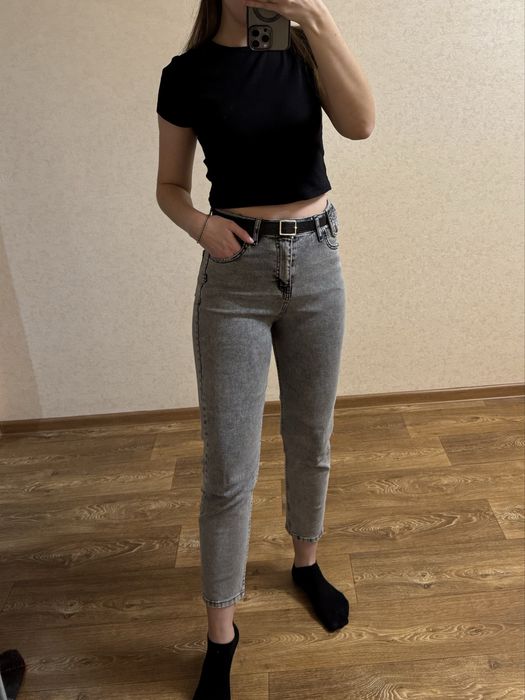 Жіночі джинси моми сірі 28 розмір