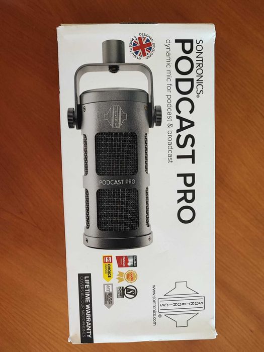 Microfone Sontronics Podcast Pro – OFERTA CABO XLR USB