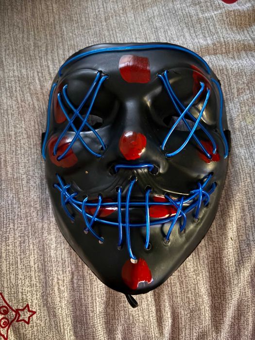 Máscara nova Halloween/Carnaval LED