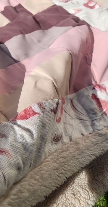 Narzuta patchworkowa ręcznie robiona