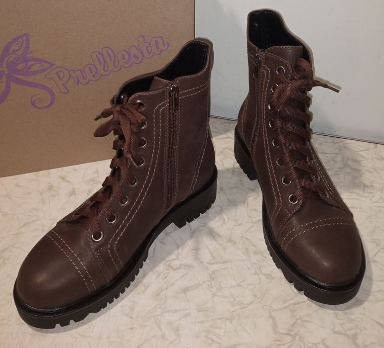 Ботинки женские кожаные зимние.