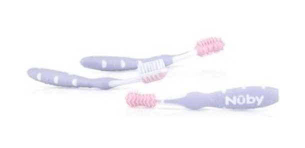 Nuby Zestaw szczoteczek do zębów 3 szt 3m +