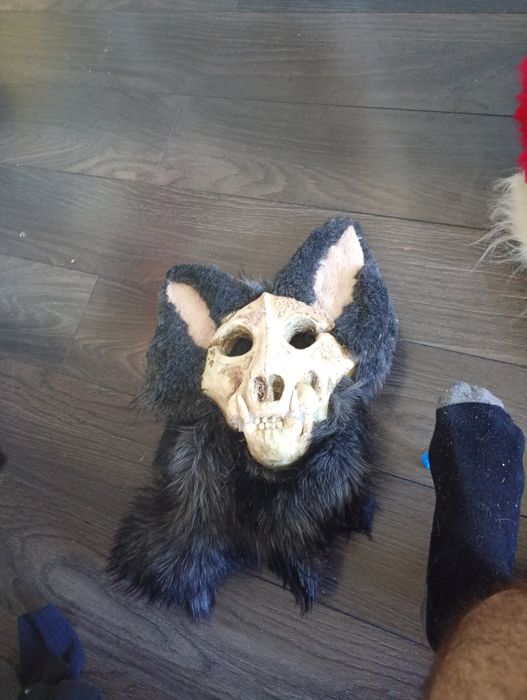 Skull dog fursuit