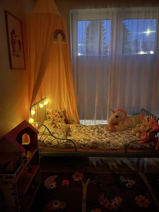 Łóżko Ikea Minnen miętowe