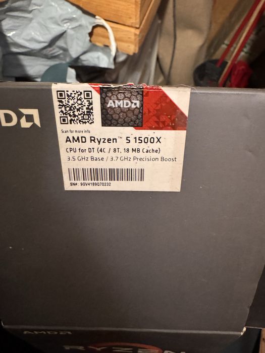 Amd ryzen 1500x chłodzenie box