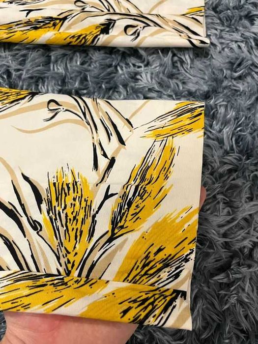 Bawełniano-jedwabne spodnie Tory Burch w kwiatowy wzór