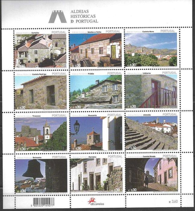 Folhas miniatura selos CTT - ano 1979 a 2020 - NOVAS
