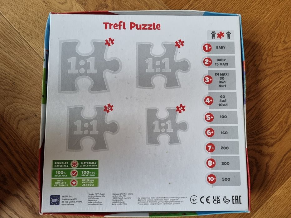 Puzzle Trefl 4 w 1 - Świnka Peppa