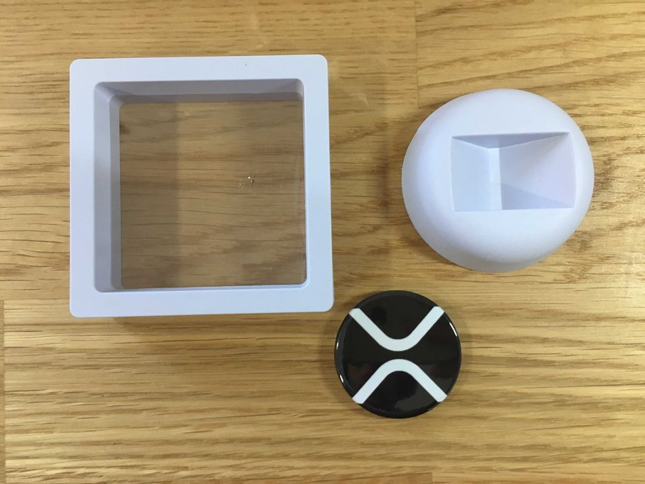 Display Cripto XRP 3D -7x7 - Peça decorativa para Setup Cripto