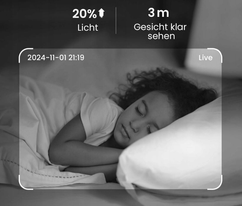 Niania elektroniczna CZEview Kamera dziecięca 2K 4,3" Wi-fi 360 stopni