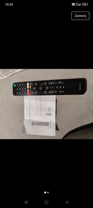 Pilot zdalnego sterowania Sony RMF-TX500E do telewizorów Bravia.