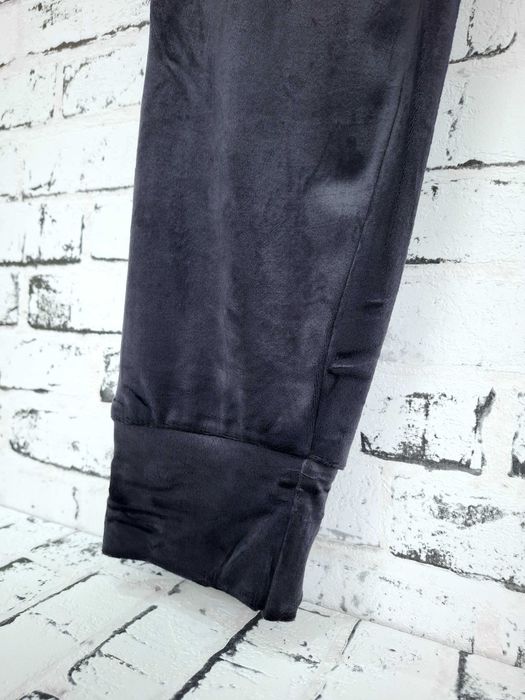 Spodnie welurowe , Bawełna 70-100cm pas , Piękny grafit  L/XL