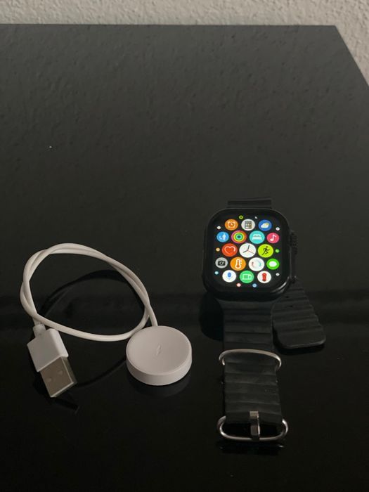 Smartwatch estilo Apple Watch Ultra 2 - Preto