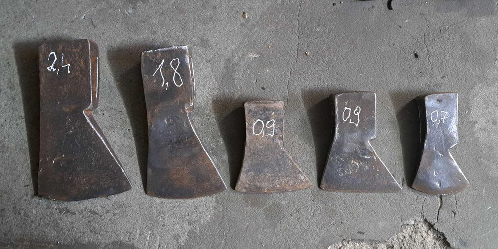 Siekiery 5szt. różne wagi