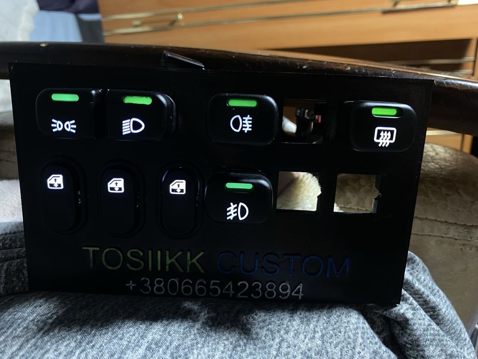 Кнопки с пересветом ваз 2108-2115гравировка кнопок