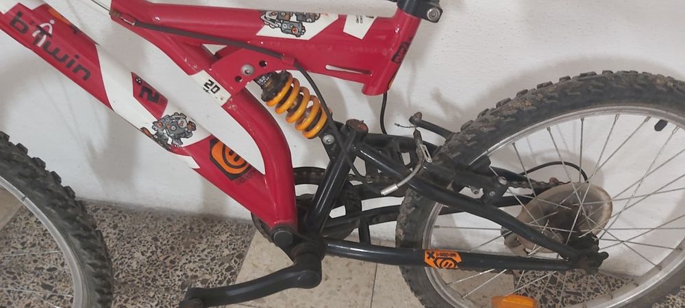 Bicicleta criança roda 20, suspensão total