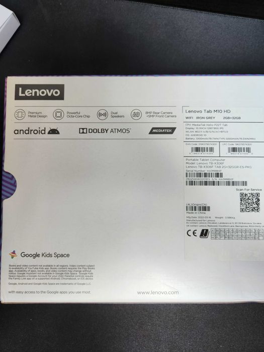 LENOVO Tab M10 HD + Folio Case
