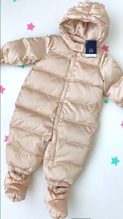Пуховий комбінезон Gap 0-6 зимовий комбінезон Gap комбинезон Cap Геп