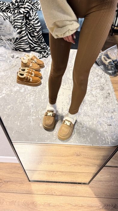 Угги лофери з хутром 37-38