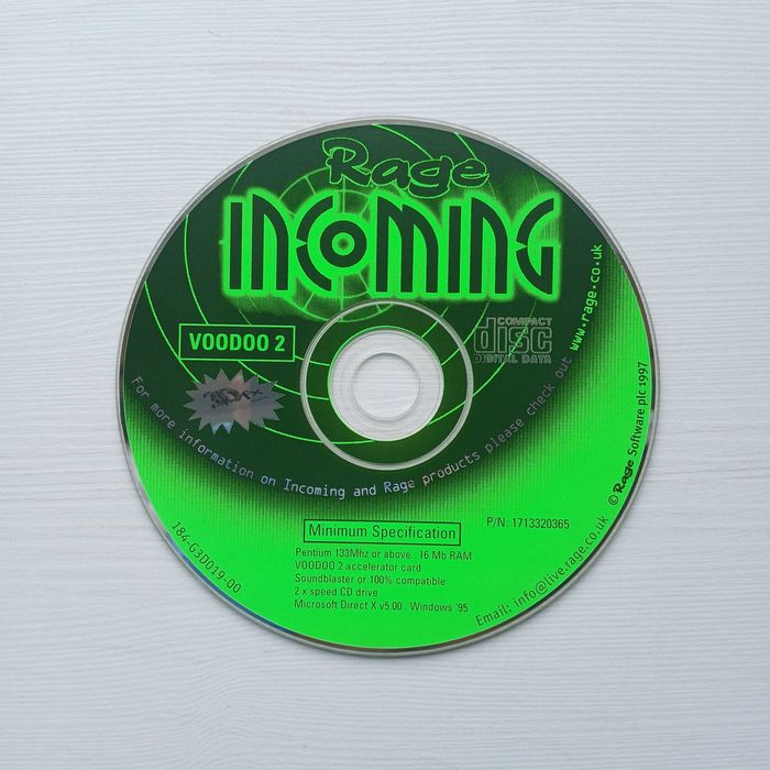 PC # Rage Incoming 1997