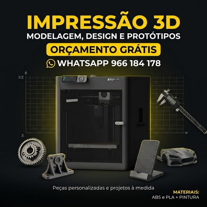 Impressão 3D de Peças e Projetos - Orçamento Grátis