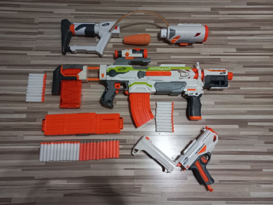 Nerf Modulus N-Strike + części + strzałki