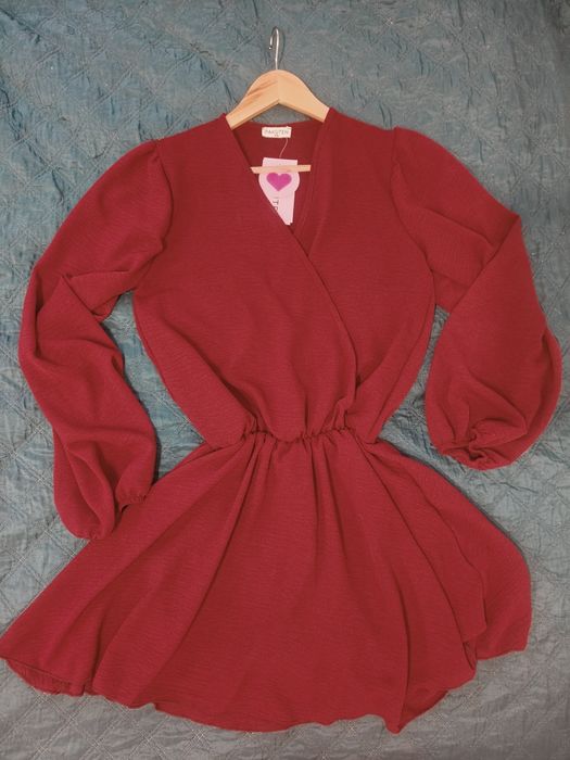 Sukienka kombinezon Pakuten bordowa