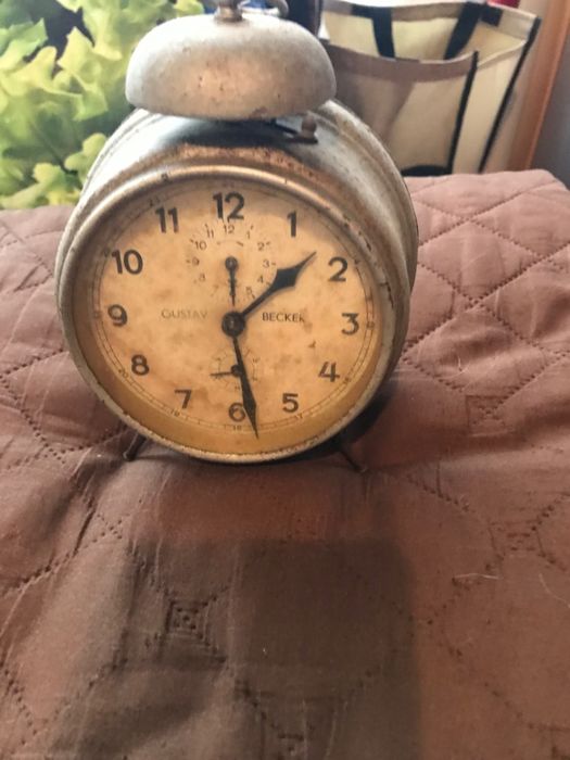 Relógio antigo Gustav Becker (despertador)