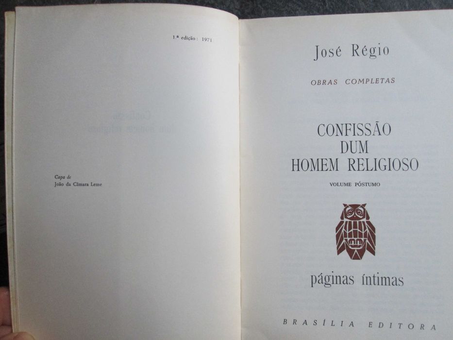 Confissão dum Homem Religioso, de José Régio