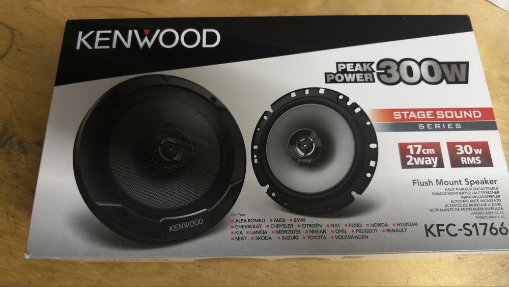 Colunas Auto Kenwood 17 cm