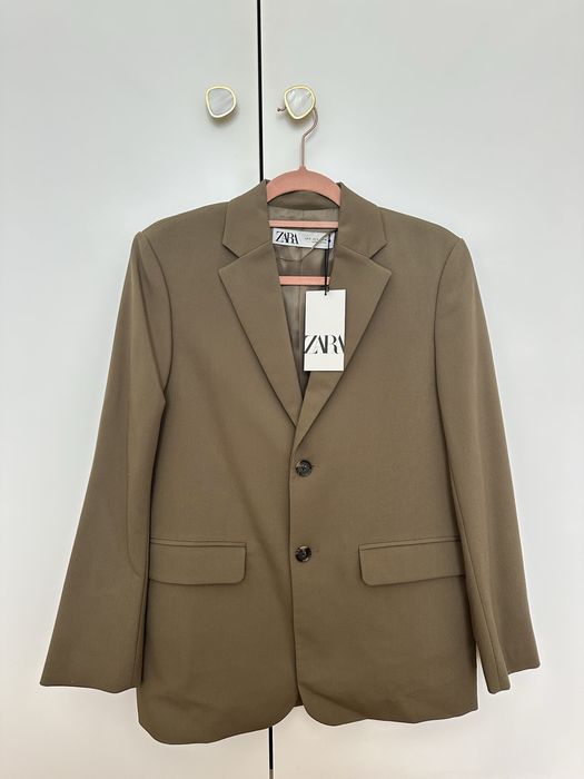 Blazer oversize caqui ZARA