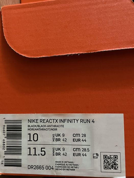 Оригинал США‼️Nike Reactx  infinity run 4