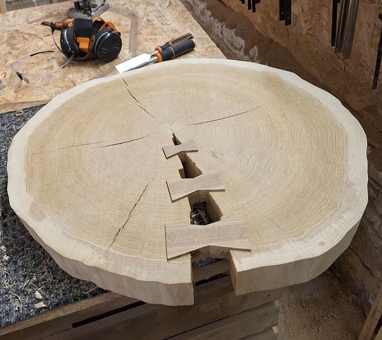Plaster debowy gotowy pod żywicę
