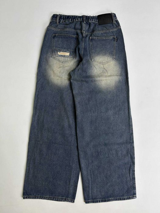 Джинси сині baggy faded jeans archive opium distressed джинсы синие