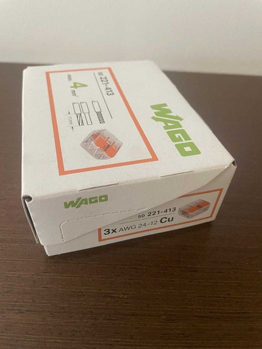 Wago 221-413 – Ligadores Rápidos 3 Entradas (50 Unidades)