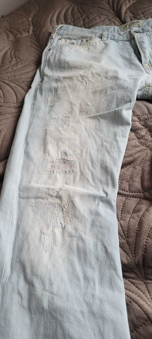 Scotch & Soda 36/32 Phaidon jeans spodnie bawełna jasne niebieskie