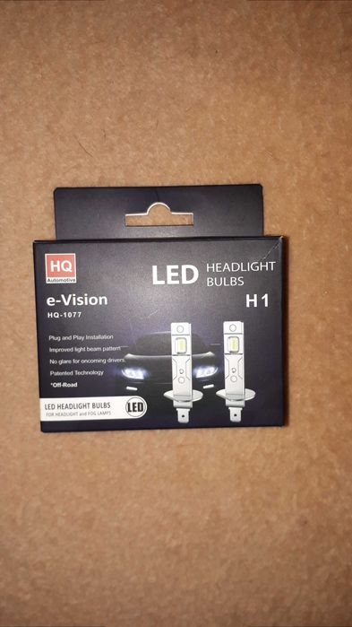 komplet żarówek LED H1 HQ -1077 e-vision
