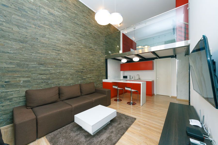 Лофт 3к Городецького 4, видова на Майдан, Крещатик