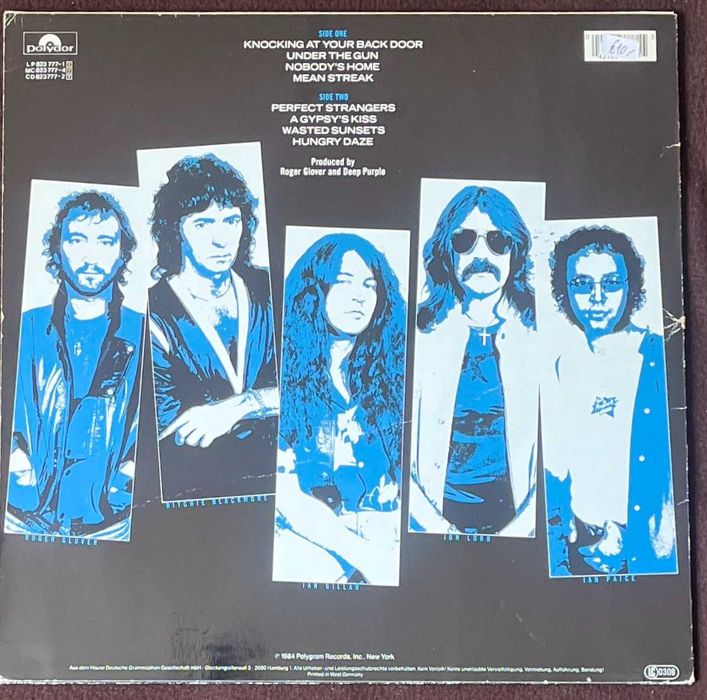 Deep Purple Perfect Strangers winyl GER 1985 EX
