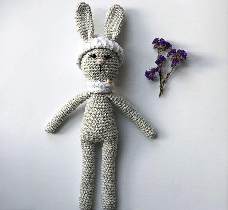 Зайчик вʼязаний, гачком