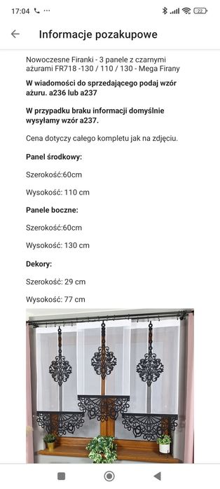 Panele ażurowe trzy sztuki